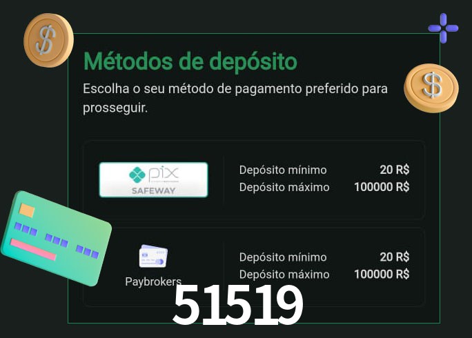 O cassino 51519 oferece uma grande variedade de métodos de pagamento